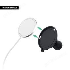 VINmounts®工业球头底座适配苹果MagSafe无线充适配1”球头“B”尺寸
