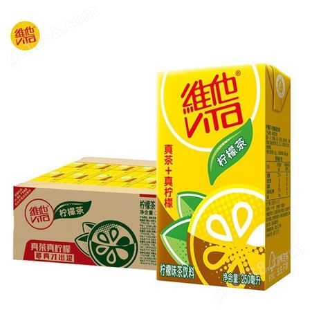 Vita/维他奶 柠檬茶250ml*24盒 柠檬茶饮料 真茶+真柠檬