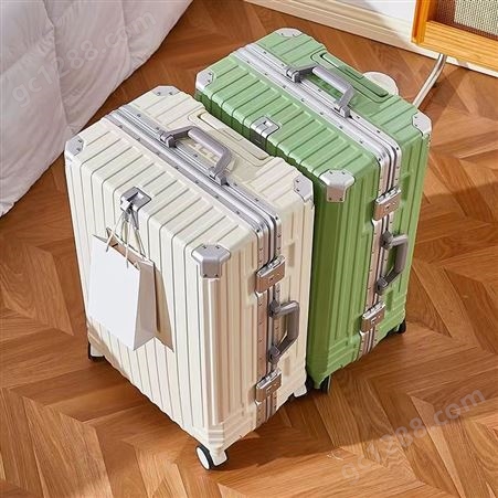 新款高颜值登机旅行箱20寸男女学生行李箱万向轮24铝框拉杆密码箱