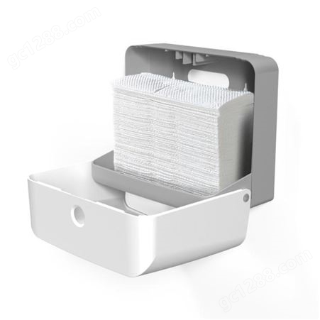 免打孔挂壁式擦手纸巾盒 厕所N/V折洗手池迷你下抽纸巾架擦手纸盒