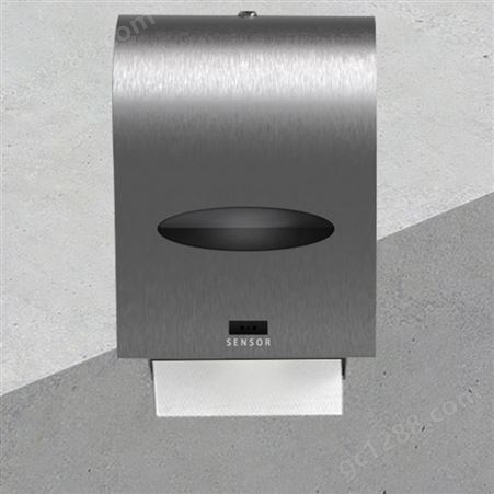 源头工厂定制不锈钢感应切纸机挂壁式卫生间纸巾盒自动抽纸盒批发
